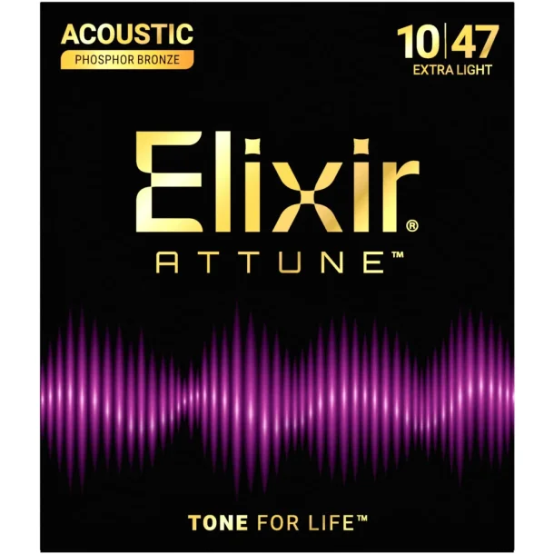 Elixir Attune Acoustic Phosphor Bronze 21002 Extra Light 10-47